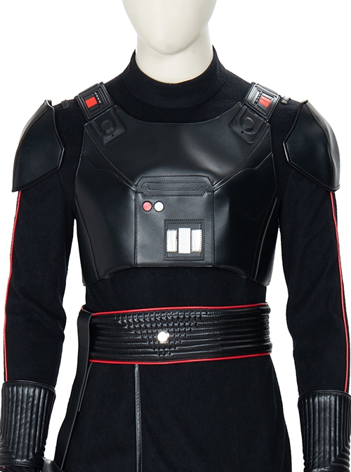 The Mandalorian Season 1 Moff Gideon Halloween Cosplay Costume Black Vest And Shoulder Armors