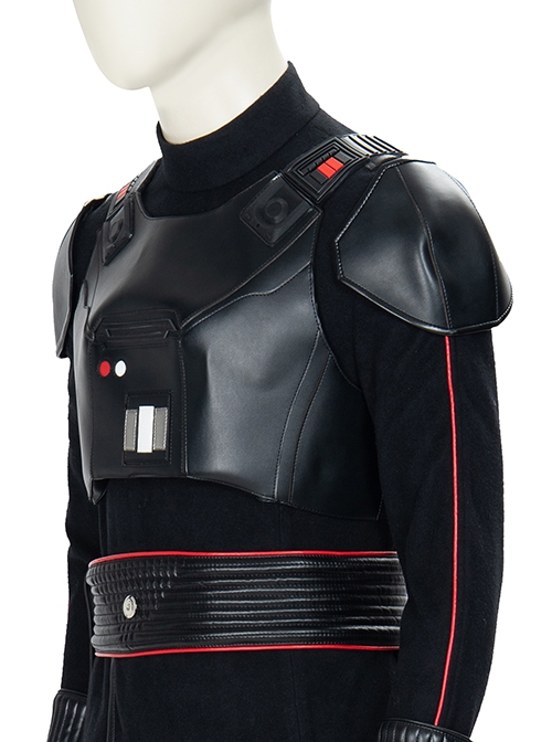 The Mandalorian Season 1 Moff Gideon Halloween Cosplay Costume Black Vest And Shoulder Armors