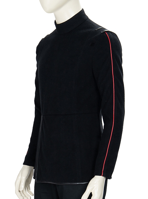 The Mandalorian Season 1 Moff Gideon Halloween Cosplay Costume Black Bottoming Top