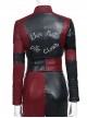 The Suicide Squad Harley Quinn Halloween Cosplay Costume Black-Red Short Jacket