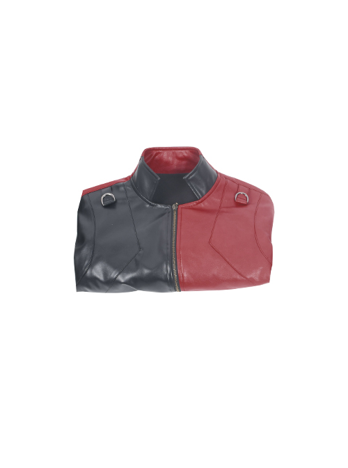 The Suicide Squad Harley Quinn Halloween Cosplay Costume Black-Red Short Jacket