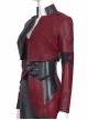 The Suicide Squad Harley Quinn Halloween Cosplay Costume Black-Red Short Jacket