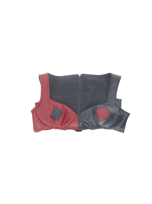 The Suicide Squad Harley Quinn Halloween Cosplay Costume Black-Red Vest