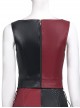 The Suicide Squad Harley Quinn Halloween Cosplay Costume Black-Red Vest