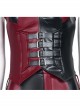 The Suicide Squad Harley Quinn Halloween Cosplay Costume Black-Red Vest