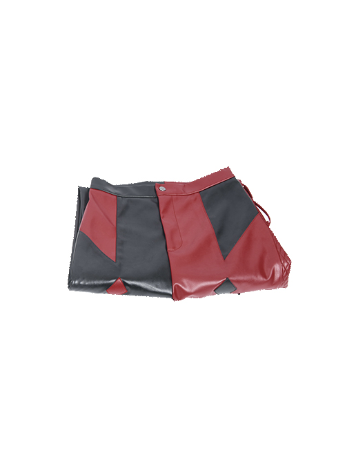 The Suicide Squad Harley Quinn Halloween Cosplay Costume Black-Red Trousers