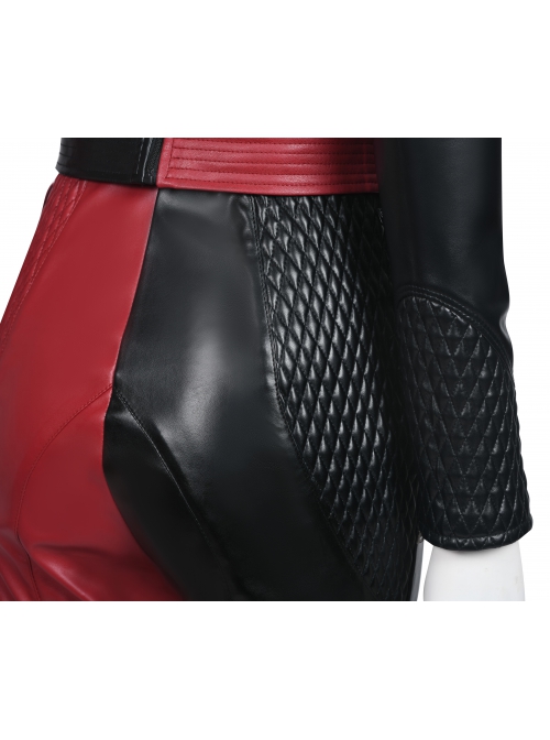 The Suicide Squad Harley Quinn Halloween Cosplay Costume Black-Red Trousers