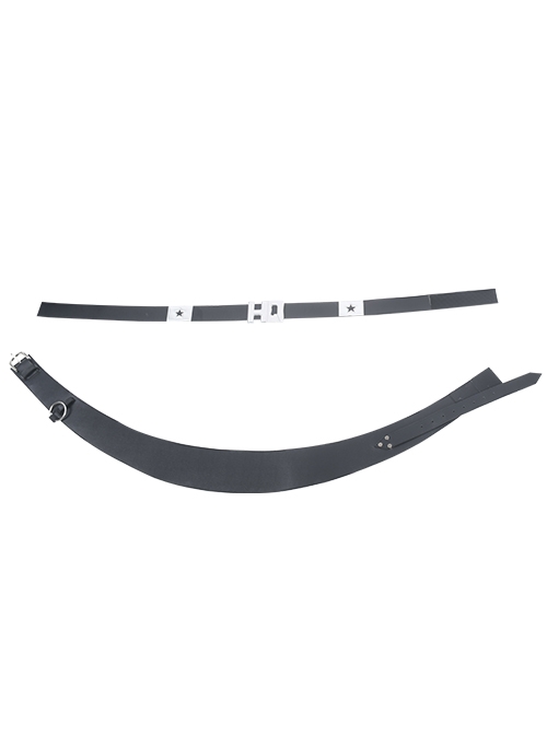 The Suicide Squad Harley Quinn Halloween Cosplay Accessories Black Waist Belts