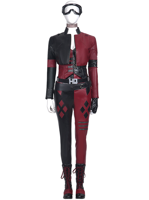 The Suicide Squad Harley Quinn Halloween Cosplay Accessories Black Waist Belts