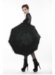 Gothic Lolita Fashion Black Lace Telescopic Umbrella