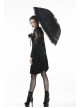 Gothic Lolita Fashion Black Lace Telescopic Umbrella