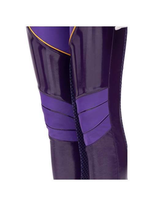 Game Batman Gotham Knights Batwoman Battle Suit Halloween Cosplay Costume Purple Bodysuit
