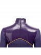 Game Batman Gotham Knights Batwoman Battle Suit Halloween Cosplay Costume Purple Bodysuit
