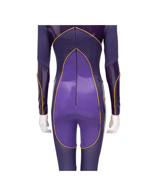 Game Batman Gotham Knights Batwoman Battle Suit Halloween Cosplay Costume Purple Bodysuit