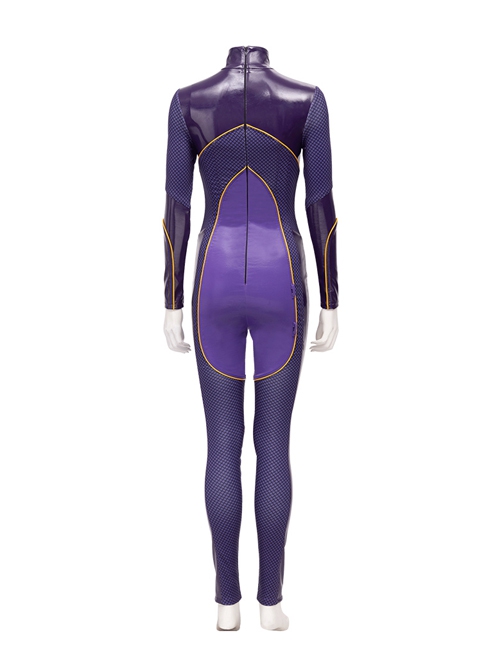 Game Batman Gotham Knights Batwoman Battle Suit Halloween Cosplay Costume Purple Bodysuit