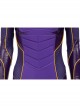 Game Batman Gotham Knights Batwoman Battle Suit Halloween Cosplay Costume Purple Bodysuit