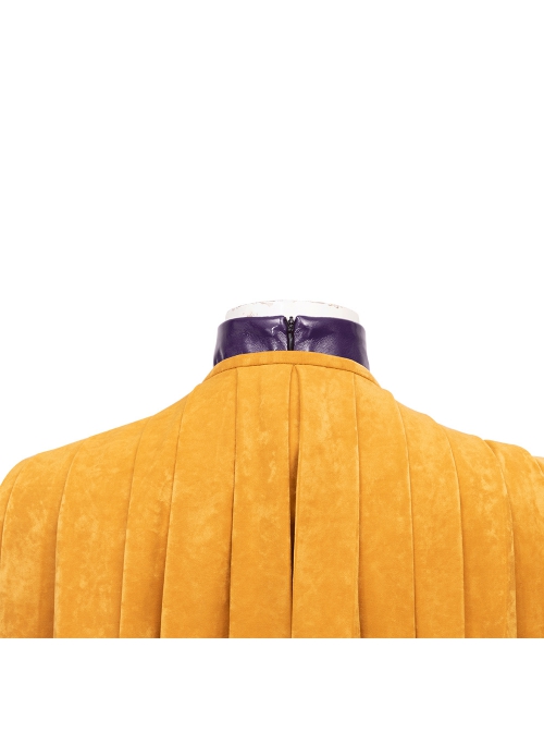 Game Batman Gotham Knights Batwoman Battle Suit Halloween Cosplay Costume Yellow Cloak