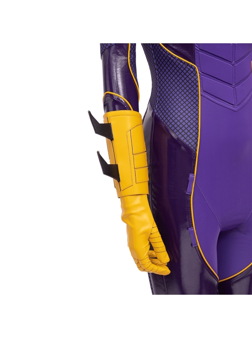 Game Batman Gotham Knights Batwoman Battle Suit Halloween Cosplay Accessories Yellow Gloves And Wrist Guards