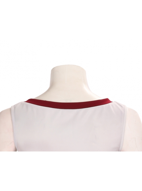 Suicide Squad Kill The Justice League Harley Quinn Halloween Cosplay Costume White Short Vest