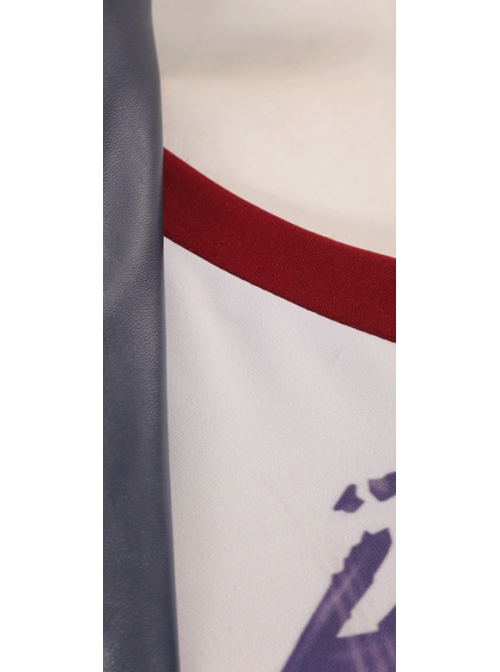Suicide Squad Kill The Justice League Harley Quinn Halloween Cosplay Costume White Short Vest