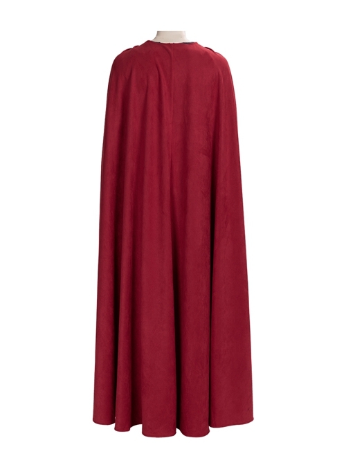 Man of Steel 2 Superman Clark Kent Battle Suit Halloween Cosplay Costume Red Cloak