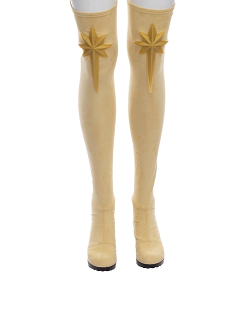 The Boys Season 2 Starlight Annie January Backless Battle Suit Halloween Cosplay Accessories Golden Boots