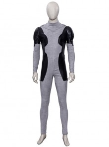Comics X-Force White Deadpool Gray-black Battle Suit Halloween Cosplay Costume Bodysuit