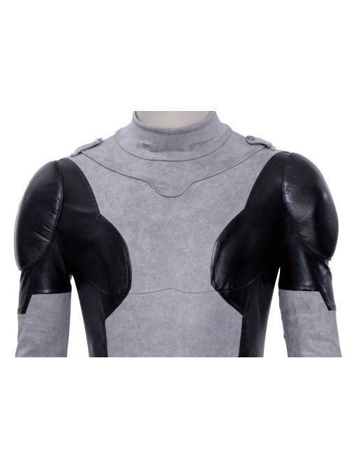 Comics X-Force White Deadpool Gray-black Battle Suit Halloween Cosplay Costume Bodysuit