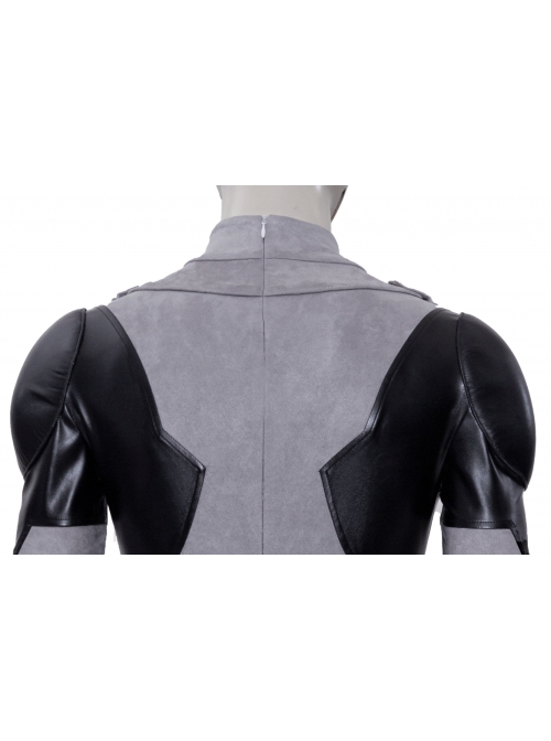 Comics X-Force White Deadpool Gray-black Battle Suit Halloween Cosplay Costume Bodysuit