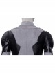 Comics X-Force White Deadpool Gray-black Battle Suit Halloween Cosplay Costume Bodysuit