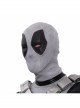 Comics X-Force White Deadpool Gray-black Battle Suit Halloween Cosplay Accessories Gray PE Headcover