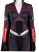 The Boys Season 2 Stormfront Dark Red Battle Suit Halloween Cosplay Accessories Silver Waistband