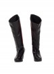 The Boys Season 2 Stormfront Dark Red Battle Suit Halloween Cosplay Accessories Black Boots