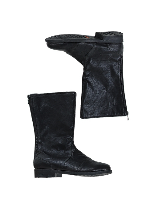 Star Wars Squadrons Fighter Flight Suit Halloween Cosplay Accessories Black Boots