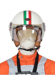 Star Wars Squadrons Fighter Flight Suit Halloween Cosplay Accessories Beige Helmet