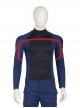 The Falcon And The Winter Soldier U.S.Agent Captain America John F. Walker Halloween Cosplay Costume Blue Long Sleeve Top