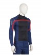 The Falcon And The Winter Soldier U.S.Agent Captain America John F. Walker Halloween Cosplay Costume Blue Long Sleeve Top