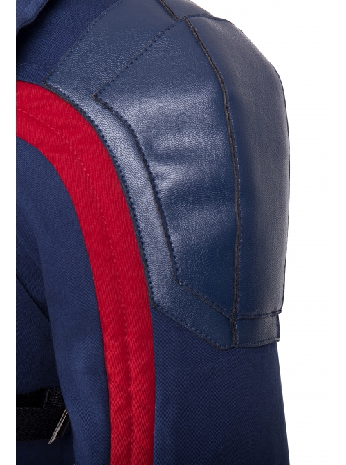 The Falcon And The Winter Soldier U.S.Agent Captain America John F. Walker Halloween Cosplay Costume Blue Long Sleeve Top