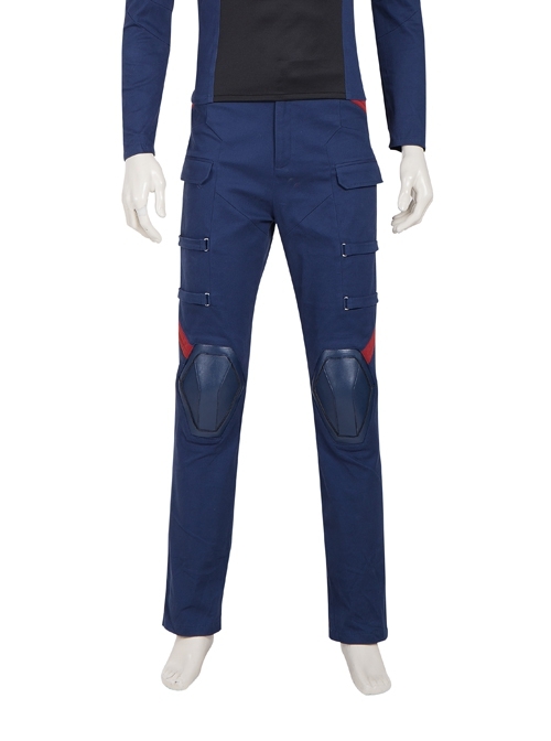 The Falcon And The Winter Soldier U.S.Agent Captain America John F. Walker Halloween Cosplay Costume Blue Trousers
