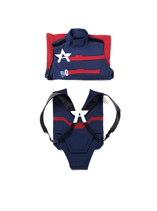 The Falcon And The Winter Soldier U.S.Agent Captain America John F. Walker Halloween Cosplay Costume Vest Back Shoulder And Back Straps