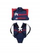 The Falcon And The Winter Soldier U.S.Agent Captain America John F. Walker Halloween Cosplay Costume Vest Back Shoulder And Back Straps