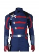 The Falcon And The Winter Soldier U.S.Agent Captain America John F. Walker Halloween Cosplay Costume Vest Back Shoulder And Back Straps