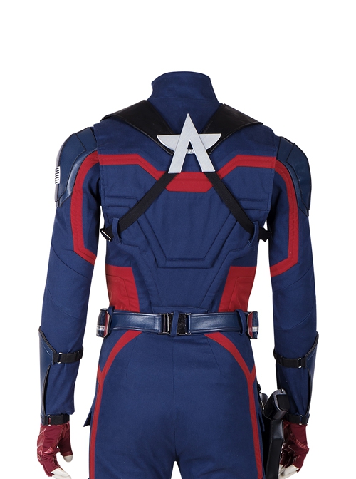 The Falcon And The Winter Soldier U.S.Agent Captain America John F. Walker Halloween Cosplay Costume Vest Back Shoulder And Back Straps