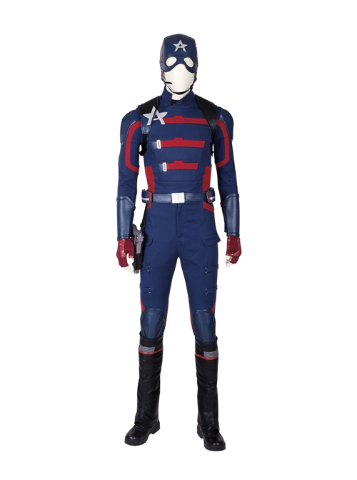 The Falcon And The Winter Soldier U.S.Agent Captain America John F. Walker Halloween Cosplay Costume Vest Back Shoulder And Back Straps