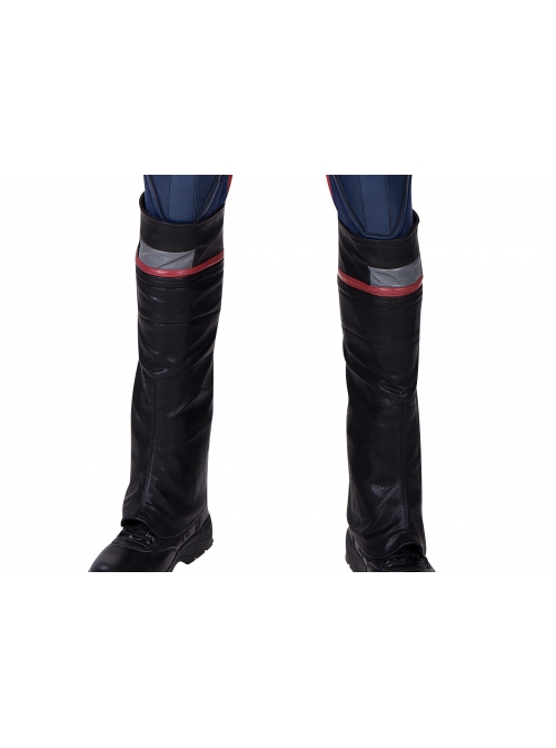 The Falcon And The Winter Soldier U.S.Agent Captain America John F. Walker Halloween Cosplay Accessories Black Shoe Covers