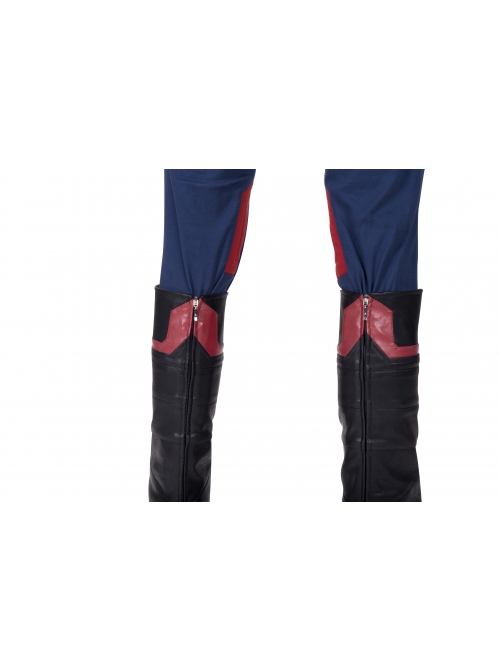 The Falcon And The Winter Soldier U.S.Agent Captain America John F. Walker Halloween Cosplay Accessories Black Shoe Covers