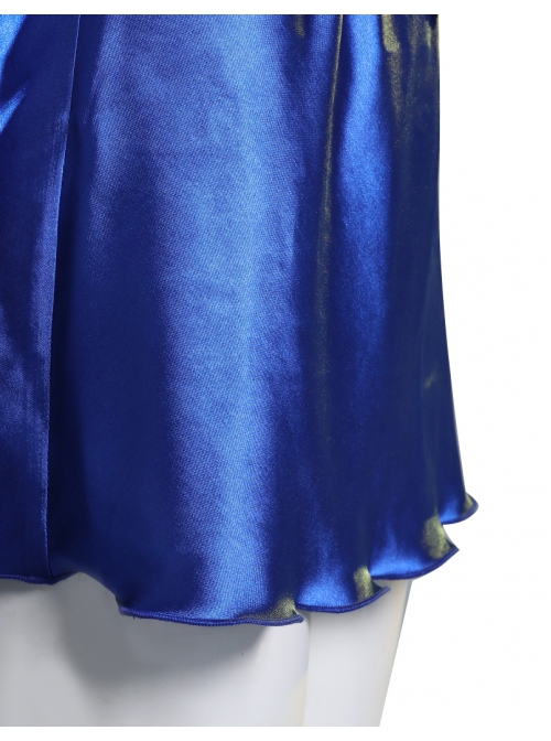 Final Fantasy VII Remake Tifa Lockhart Blue Sexy Backless Dress Halloween Cosplay Costume Blue Dress