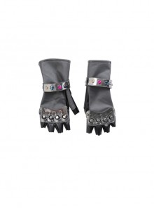 Final Fantasy VII Remake Tifa Lockhart Blue Sexy Backless Dress Halloween Cosplay Accessories Black Gloves