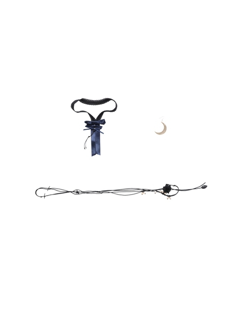 Final Fantasy VII Remake Tifa Lockhart Blue Sexy Backless Dress Halloween Cosplay Accessories Necklace Waistband And Earrings