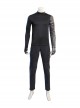 The Falcon And The Winter Soldier Winter Soldier Bucky Barnes Brown Jacket Set Halloween Cosplay Costume Black Trousers